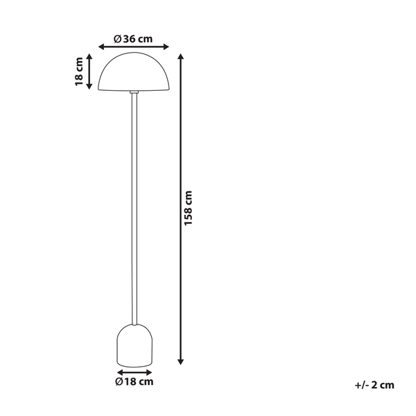 Stehlampe MACASIA Metall Kupfer