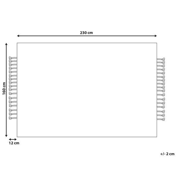 Teppich ORTAOBA Beige 160 x 230 cm Jute