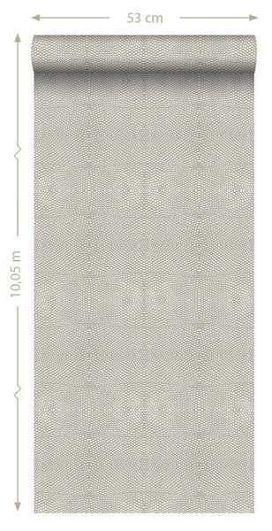 Origin Wallcoverings Tapete Tierhautmuster Taupe - 53 cm x 10.05 m - 347310