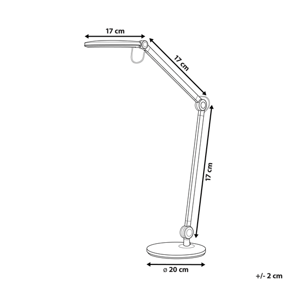 LED Schreibtischlampe ERIDANUS mit Dimmer Metall Schwarz