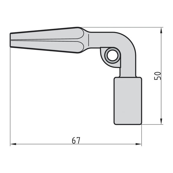 BASI Vierkantschlüssel für Neubauten Innen-Vierkant 8 mm Außen-Vierkant 6-10 mm