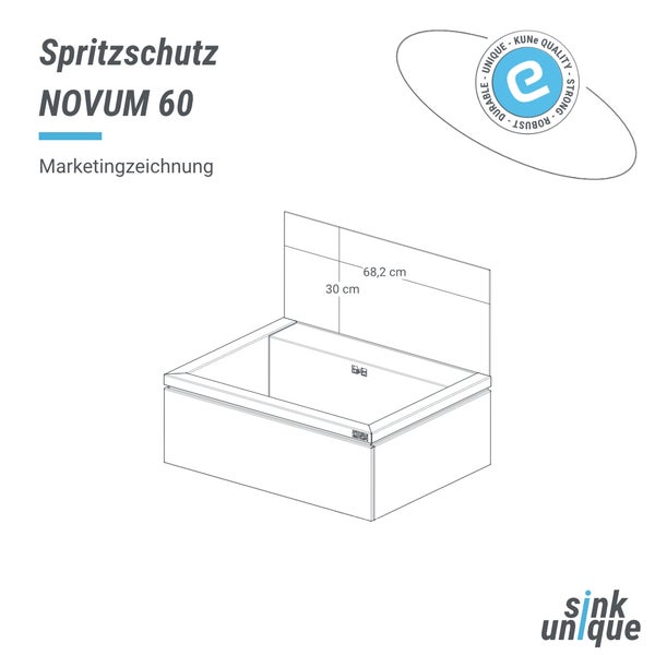 Spritzschutz Novum 60 Marketingzeichnung