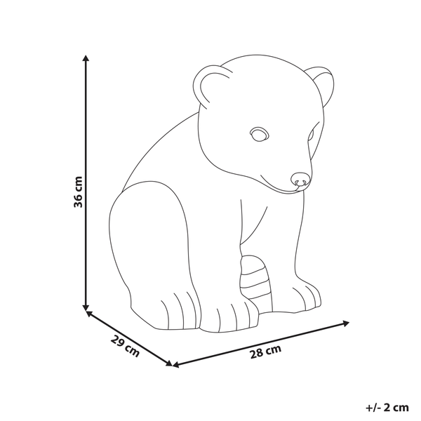 Gartenfigur BOWE Bär Grau