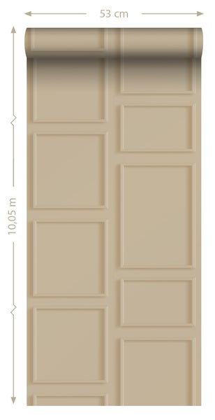 ESTAhome Tapete Holzwandverkleidung Sandbeige - 50 x 900 cm - 139928