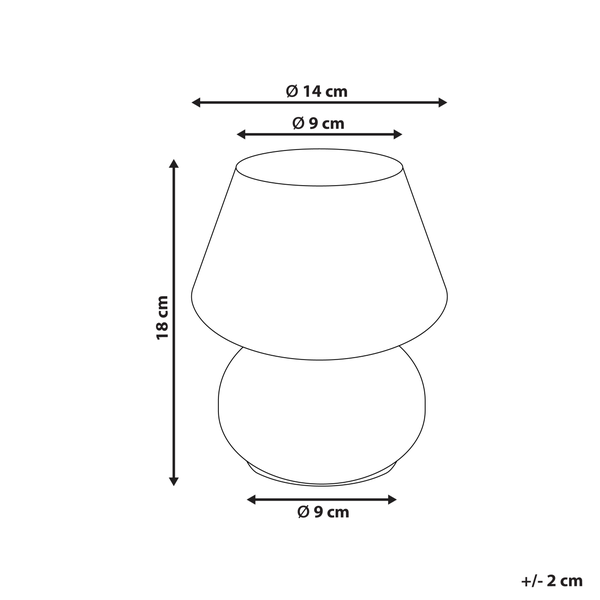 Tischleuchte LOBO Glas Weiß