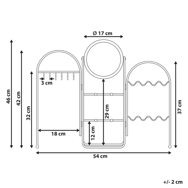 Maße des Garderobenständers