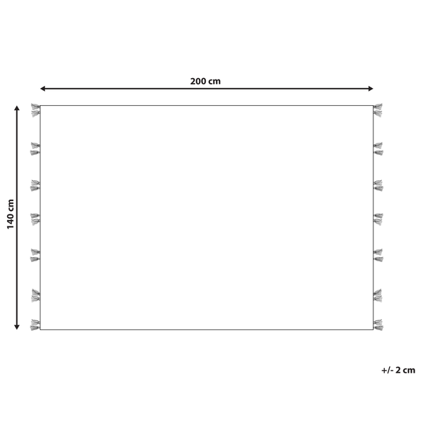 Teppich MRGASHAT Bunt 140 x 200 cm Wolle Kelim