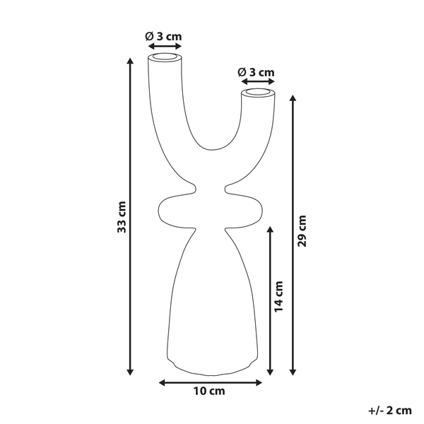 Skizze einer Dekovase mit Maßangaben