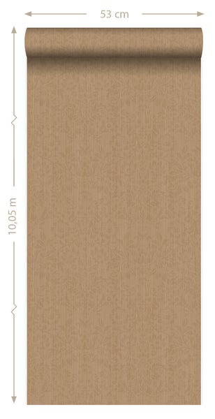 Origin Wallcoverings Tapete Ornamente Hellbraun - 53 cm x 10.05 m - 345414