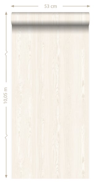 Origin Wallcoverings Tapete Holzoptik Beige - 53 cm x 10.05 m - 347521