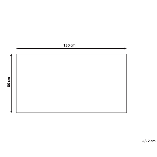 Teppich NURNUS Beige 80 x 150 cm