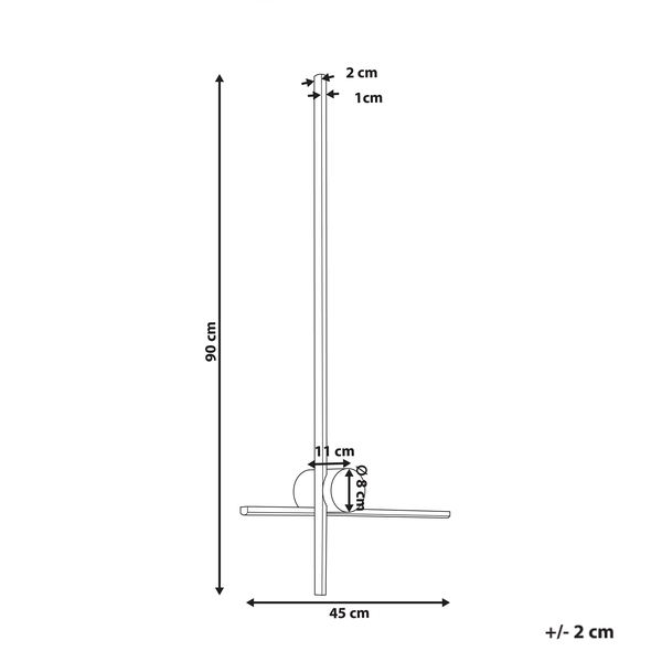 LED Wandlampe NUEVO Metall Gold