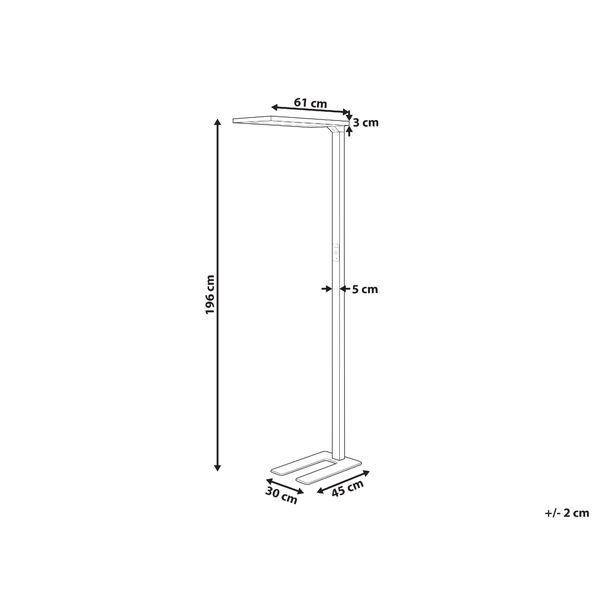 LED Stehlampe ORION mit Bewegungsmelder Metall Schwarz