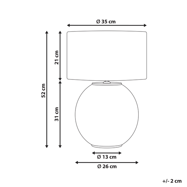 Tischleuchte SOBRAMATI Metall Messing