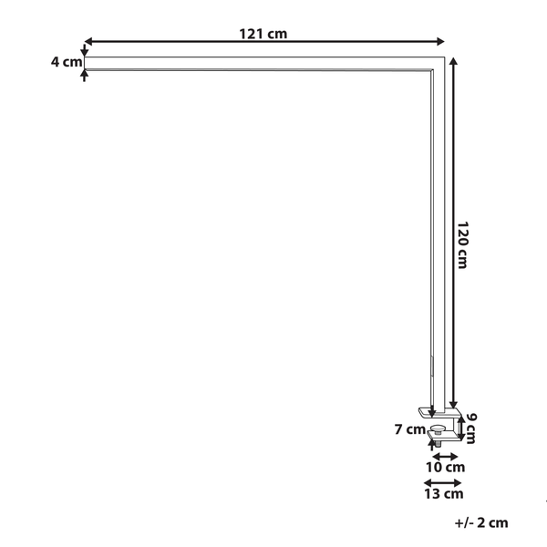LED Schreibtischlampe klemmbar OCTANT mit Bewegungsmelder Metall Silber