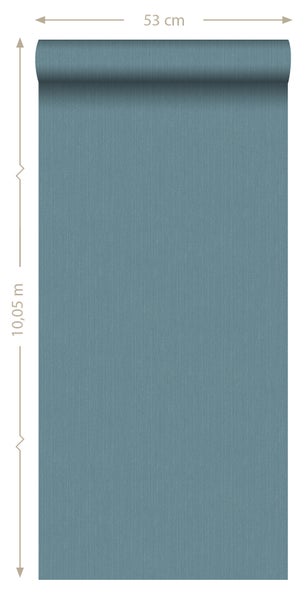 ESTAhome Tapete Jeans-Optik Vintage Dunkelblau - 53 cm x 10.05 m - 138809