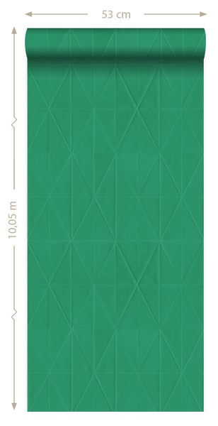 Origin Wallcoverings Tapete grafische Form Grün - 53 cm x 10.05 m - 347215