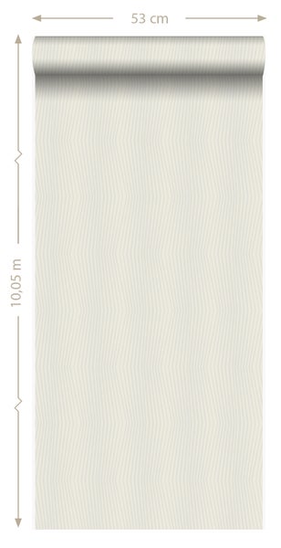 Origin Wallcoverings Tapete grafisches Muster Beige - 53 cm x 10.05 m - 347345