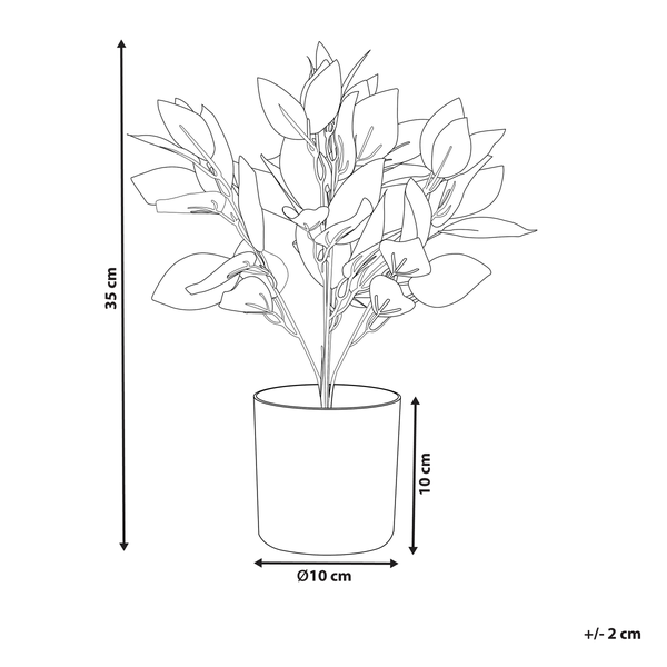 Kunstpflanze TRADESCANTIA 35 cm Rot