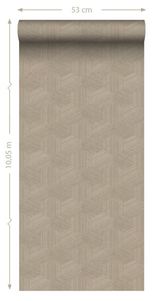 Origin Wallcoverings Tapete 3D-Muster Beige - 50 x 900 cm - 347994
