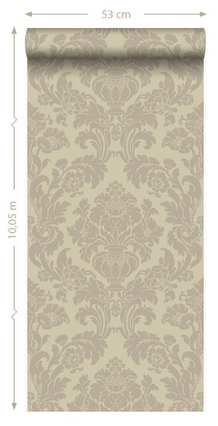 Origin Wallcoverings Tapete Ornamente Beige - 53 cm x 10.05 m - 346238