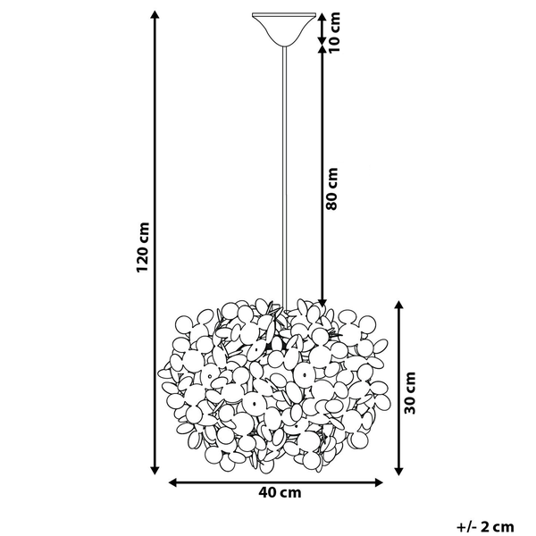 Hängeleuchte weiß Blumenform LAMONE