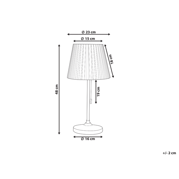 Tischlampe TORYSA Metall Gold