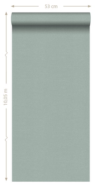 Origin Wallcoverings Tapete Metall-Optik Lagunengrün - 53 cm x 10.05 m - 347601