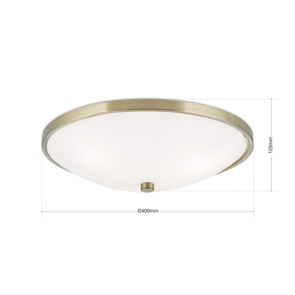 Deckenleuchte Aida Antik 40cm 3 x E27