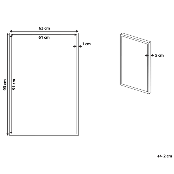Canvas TREPPIO Abstraktes Muster 63 x 99 cm Blau