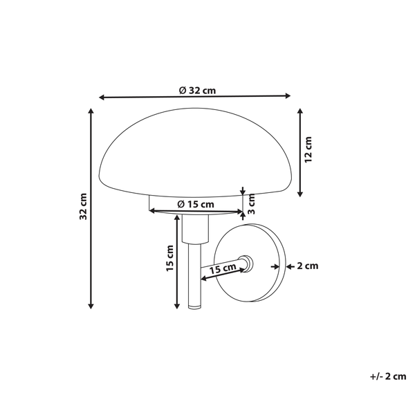 Wandlampe MINIJA Metall Schwarz