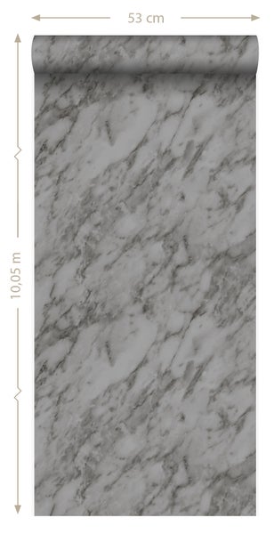 Origin Wallcoverings Tapete Marmor-Optik Grau - 53 cm x 10.05 m - 347391