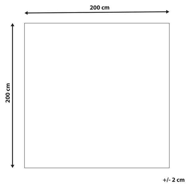 Teppich Wolle mehrfarbig 200 x 200 cm Palmenmuster Kurzflor VIZE