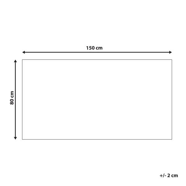 Kinderteppich SELAI Beige 80 x 150 cm Baumwolle