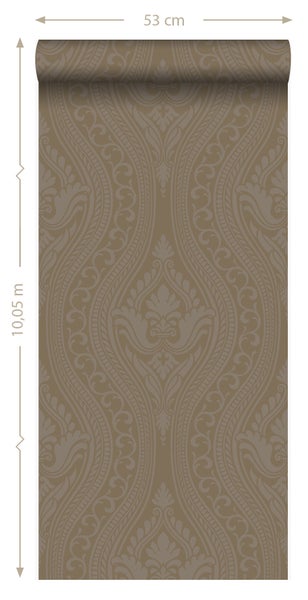 Origin Wallcoverings Tapete Ornamente Bronze - 53 cm x 10.05 m - 346630