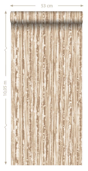 Origin Wallcoverings Tapete Streifen Bronze - 53 cm x 10.05 m - 347217