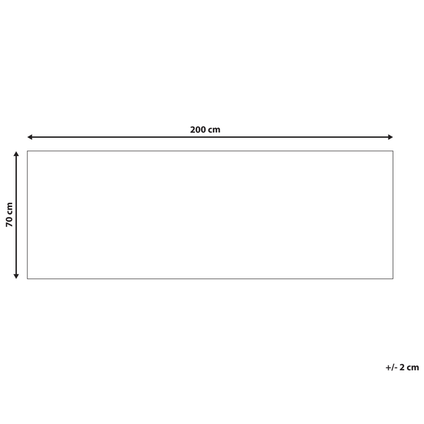 Teppich COLACHEL Rot 70 x 200 cm