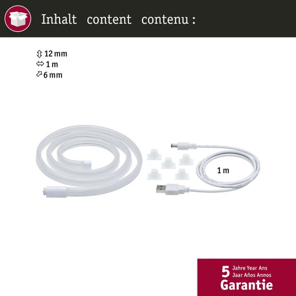Flexibles LED Band mit USB-Anschluss und Zubehör
