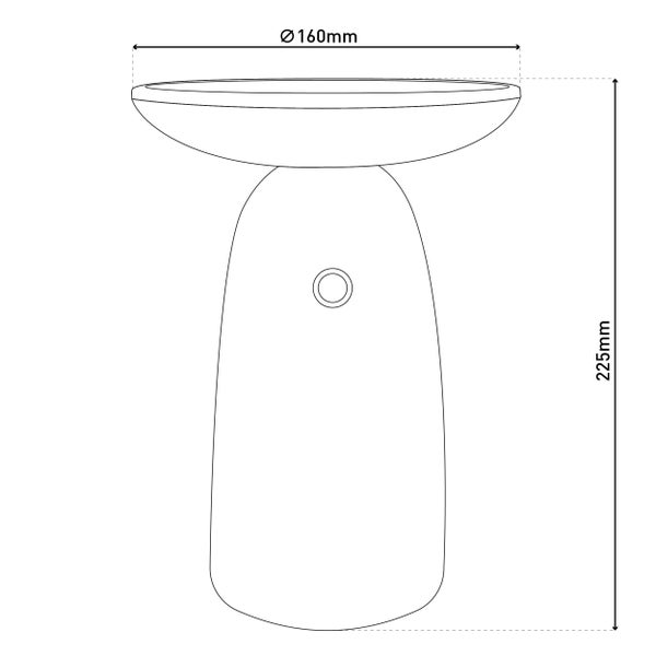 LED Solarleuchte Ada weiß für Außen LED Tischlampe aus Metall und Kunststoff, mit fest verbauten LEDs, Solarlampe 22,5 x 16 cm