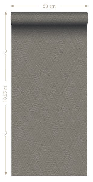 Origin Wallcoverings Tapete 3D-Muster Taupe - 50 x 900 cm - 347844