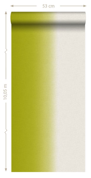 Origin Wallcoverings Tapete Dip Dye-Motiv Ockergelb - 53 cm x 10,05 m - 346934
