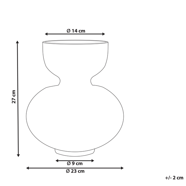 Blumenvase PALAIA Glas 27 cm Grün