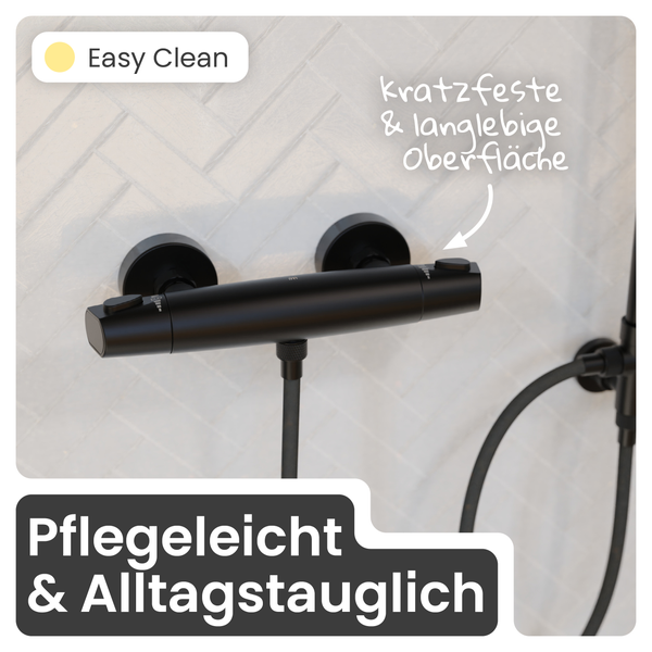 Duscharmatur mit kratzfester und langlebiger Oberfläche, leicht zu reinigen