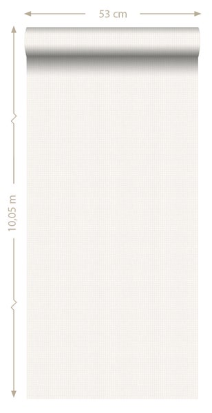 ESTAhome Tapete Stickmuster Weiß - 53 cm x 10.05 m - 138130