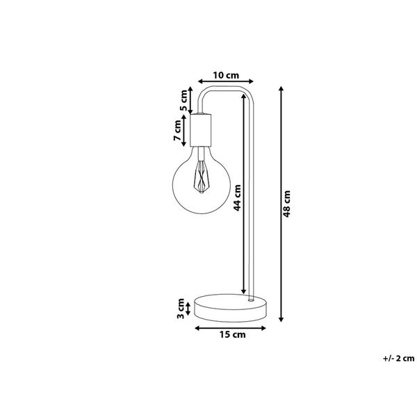 Schreibtischlampe SAVENA Metall Kupfer