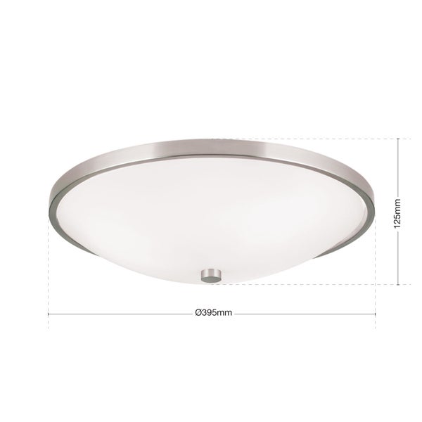 Deckenleuchte Aida Silber 40cm 3 x E27