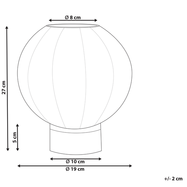 Blumenvase FELLI Glas 24 cm Braun