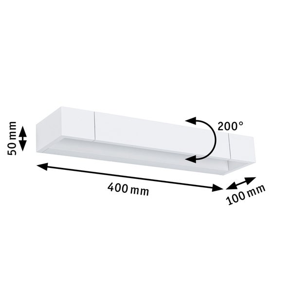 Selection Bathroom LED Wandleuchte 3-Step-Dim Lucille IP44 2700K 1000lm 230V 11,5W dimmbar Weiß