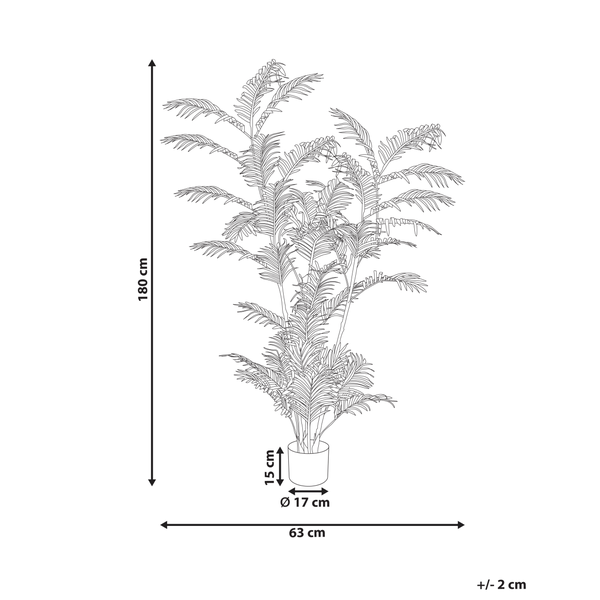 Kunstpflanze PALM TREE 180 cm Grün