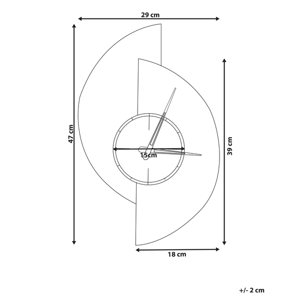 Wanduhr CHALAIS 29 cm Grau